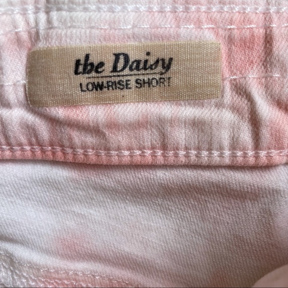AG Daisy Low Rise Shorts in Pink Tye Dye AG size 25 - Picture 7 of 9